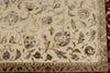 10x14 Ivory and Red Turkish Silk Rug