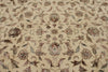 10x14 Ivory and Red Turkish Silk Rug