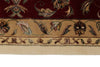 10x14 Ivory and Red Turkish Silk Rug