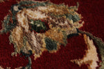 10x14 Ivory and Red Turkish Silk Rug