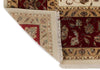 10x14 Ivory and Red Turkish Silk Rug