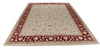 10x14 Ivory and Red Turkish Silk Rug