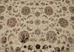 9x12 Ivory and Beige Turkish Silk Rug