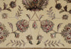 9x12 Ivory and Beige Turkish Silk Rug