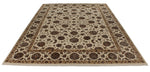9x12 Ivory and Beige Turkish Silk Rug