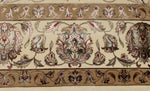 9x12 Ivory and Beige Turkish Silk Rug
