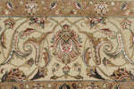 9x12 Black and Ivory Turkish Silk Rug