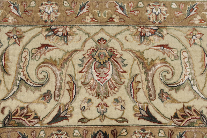 9x12 Black and Ivory Turkish Silk Rug