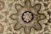 9x12 Black and Ivory Turkish Silk Rug