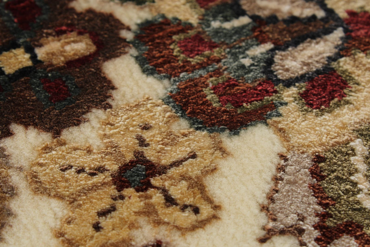 9x12 Black and Ivory Turkish Silk Rug