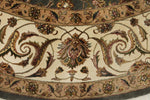 8x8 Gray and Ivory Turkish Silk Rug