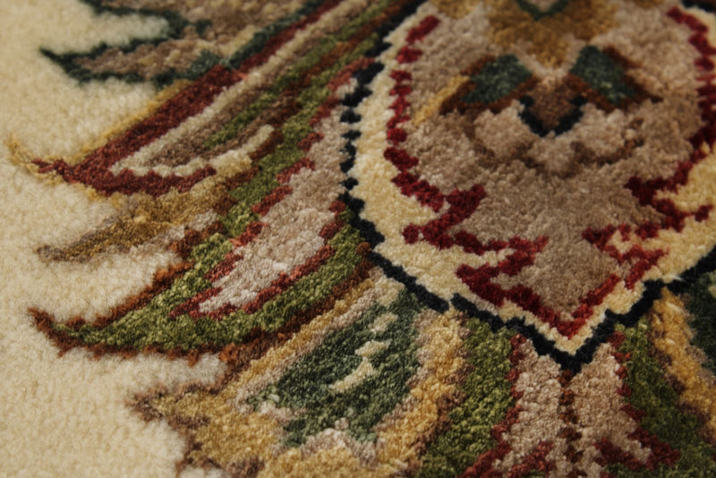 8x8 Gray and Ivory Turkish Silk Rug