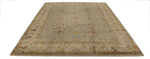 9x12 Gray and Ivory Turkish Silk Rug