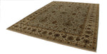 9x12 Gray and Ivory Turkish Silk Rug