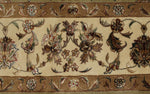 8x10 Light Green and Ivory Turkish Silk Rug