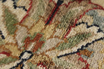 8x10 Light Green and Ivory Turkish Silk Rug