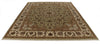 8x10 Light Green and Ivory Turkish Silk Rug
