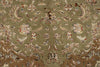 8x10 Light Green and Ivory Turkish Silk Rug