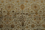 8x10 Gray and Ivory Turkish Silk Rug