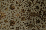 8x10 Gray and Ivory Turkish Silk Rug