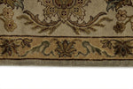 8x10 Gray and Ivory Turkish Silk Rug