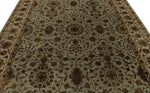 8x10 Gray and Ivory Turkish Silk Rug