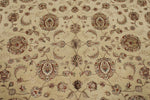 8x10 Ivory and Black Turkish Silk Rug