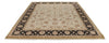 8x10 Ivory and Black Turkish Silk Rug