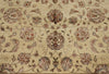 8x10 Ivory and Black Turkish Silk Rug