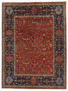 9x12 Red and Multicolor Anatolian Traditional Rug