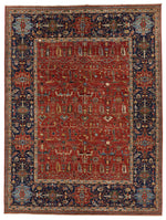 9x12 Red and Multicolor Anatolian Traditional Rug