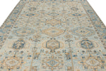 9x11 Light Blue and Blue Anatolian Traditional Rug