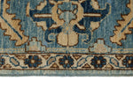9x11 Light Blue and Blue Anatolian Traditional Rug