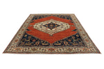 9x12 Orange and Ivory Anatolian Traditional Rug