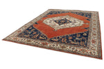 9x12 Orange and Ivory Anatolian Traditional Rug