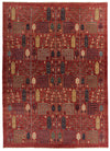 9x12 Rust and Multicolor Anatolian Tribal Rug