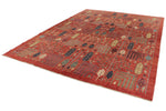 9x12 Rust and Multicolor Anatolian Tribal Rug