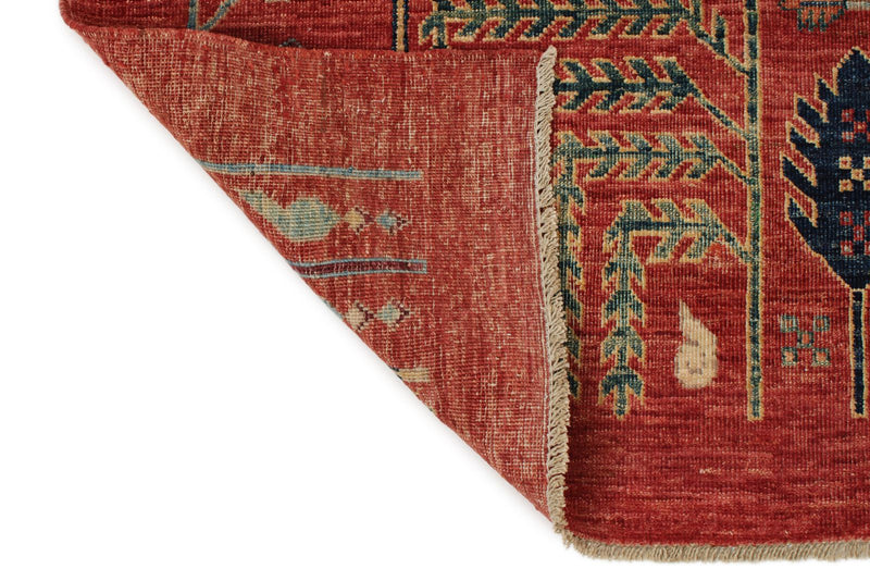 9x12 Rust and Multicolor Anatolian Tribal Rug