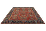 9x12 Burgundy and Navy Anatolian Tribal Rug