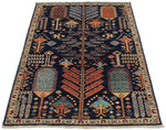 3x5 Navy and Multicolor Anatolian Traditional Rug
