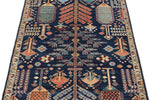 3x5 Navy and Multicolor Anatolian Traditional Rug