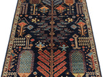 3x5 Navy and Multicolor Anatolian Traditional Rug