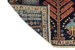 3x5 Navy and Multicolor Anatolian Traditional Rug