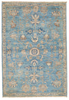 3x5 Blue and Ivory Anatolian Traditional Rug