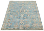 3x5 Blue and Ivory Anatolian Traditional Rug