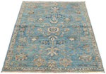 3x5 Blue and Ivory Anatolian Traditional Rug
