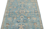 3x5 Blue and Ivory Anatolian Traditional Rug