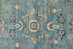 3x5 Blue and Ivory Anatolian Traditional Rug