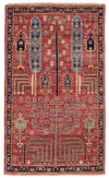3x5 Pink and Navy Anatolian Traditional Rug