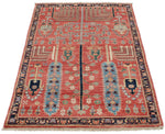 3x5 Pink and Navy Anatolian Traditional Rug